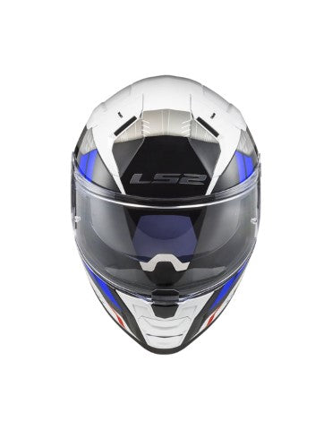 LS2 FF811 Vector II Stylus Gloss White Fluro Red - Helmet