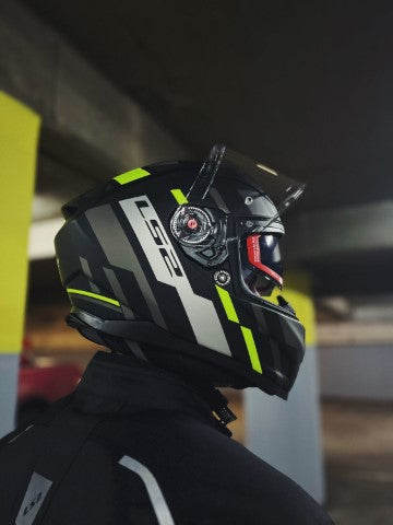 LS2 FF811 Vector II Tron Matt Black Hi Viz Yellow - Helmet