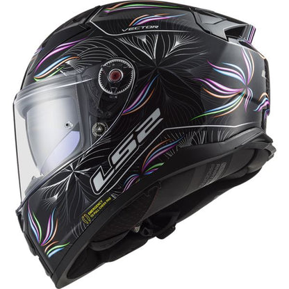 LS2 FF811 Vector II Tropical Gloss Black White Helmet