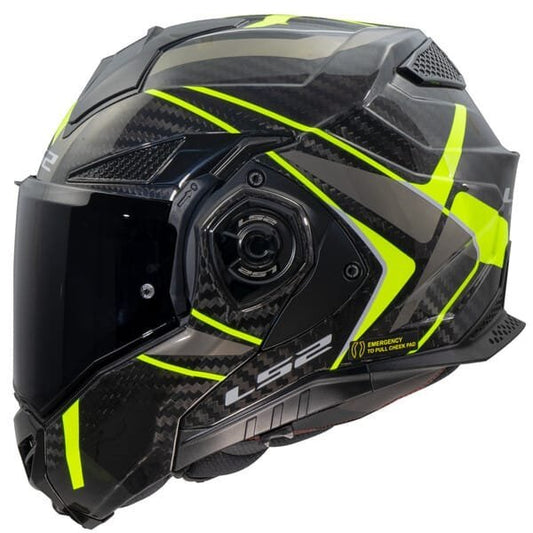 LS2 FF901 Advant X Carbon Future Ii Matt H-V Yellow-06 -Helmet