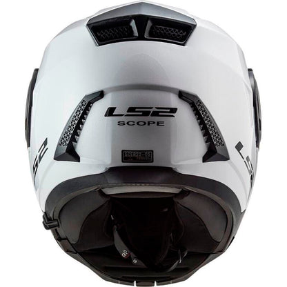 LS2 FF902 Scope Solid White Helmet - Riders Junction