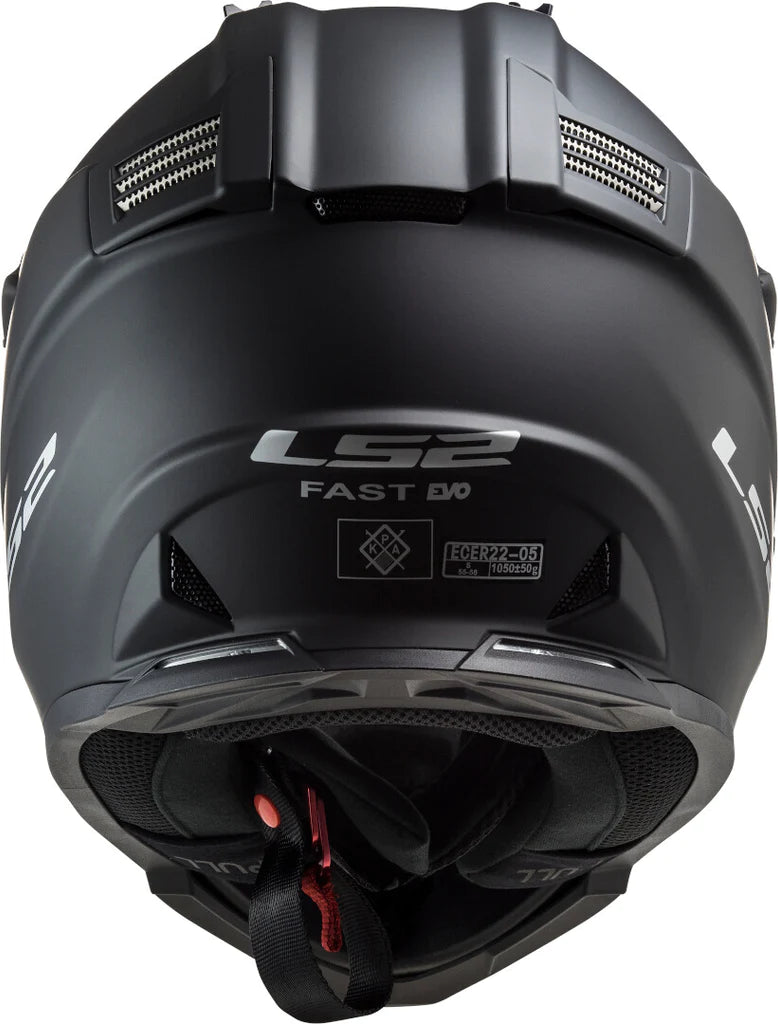 LS2 Fast Evo Solid Matt Black-M Size Helmet MX437