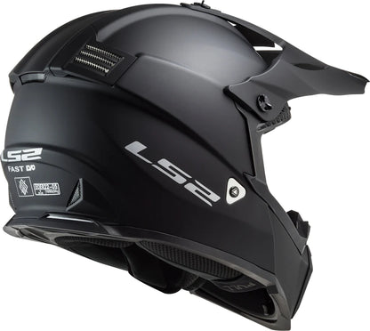 LS2 Fast Evo Solid Matt Black-M Size Helmet MX437