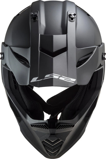 LS2 Fast Evo Solid Matt Black-M Size Helmet MX437