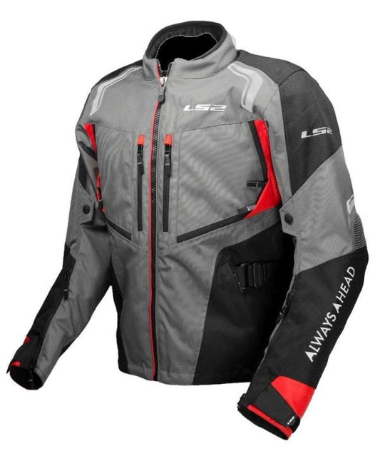 LS2 Narvik Riding Jacket - Black Dark Grey