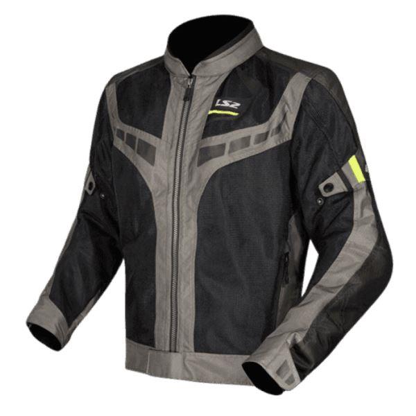 LS2 Garda Air Man Riding Jacket Green Black Hi-vi Yellow