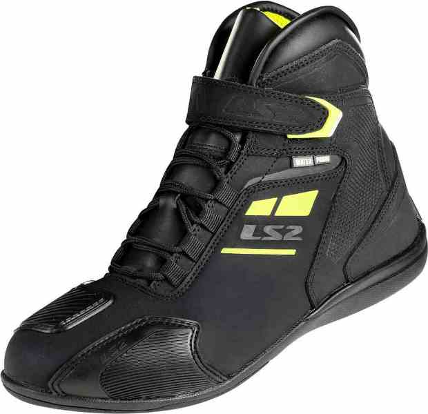 LS2-Garra Man Boots WP Black H-V Yellow