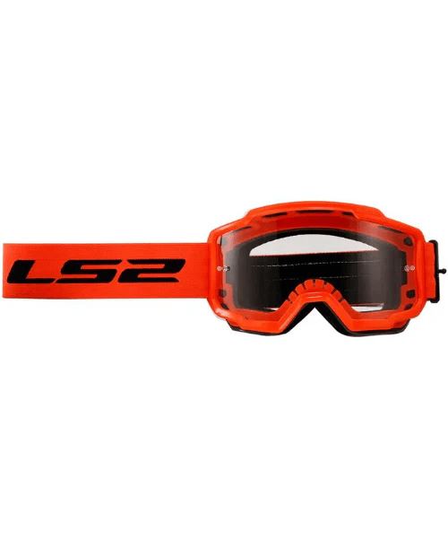 LS2 Helmet Charger Pro Goggle Hiv Orange With Clear Visor