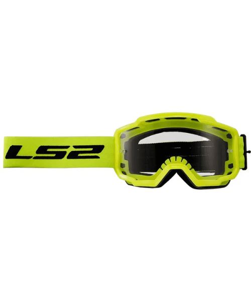 LS2 Helmet Charger Pro Goggle Hiv Yellow With Clear Visor