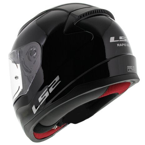 LS2 FF353 Rapid mini Single Mono gloss black Helmet - Riders Junction