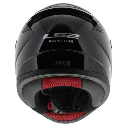 LS2 FF353 Rapid mini Single Mono gloss black Helmet - Riders Junction