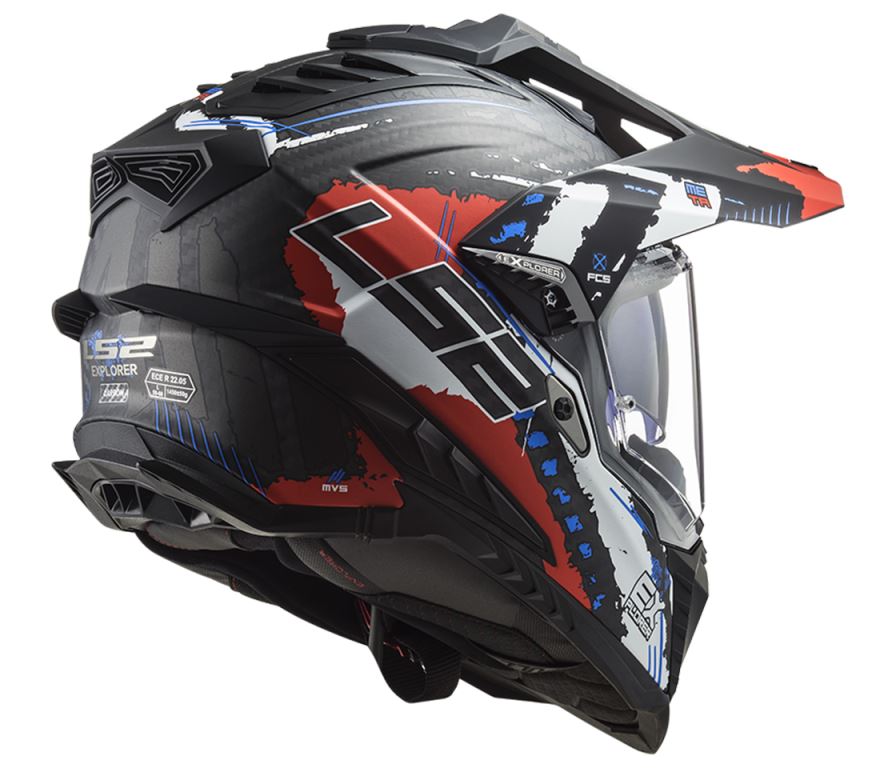 LS2 MX701 C Explorer Extend Matt Red-06 Helmet - Riders Junction