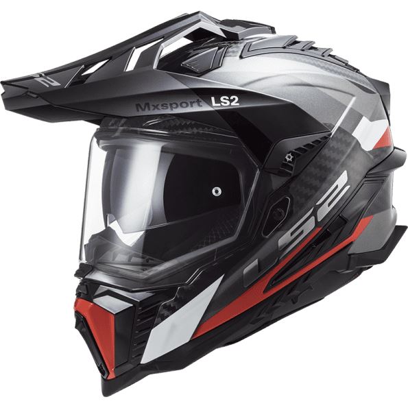 LS2 Helmets C Explorer Frontier G.titanium Red - MX701