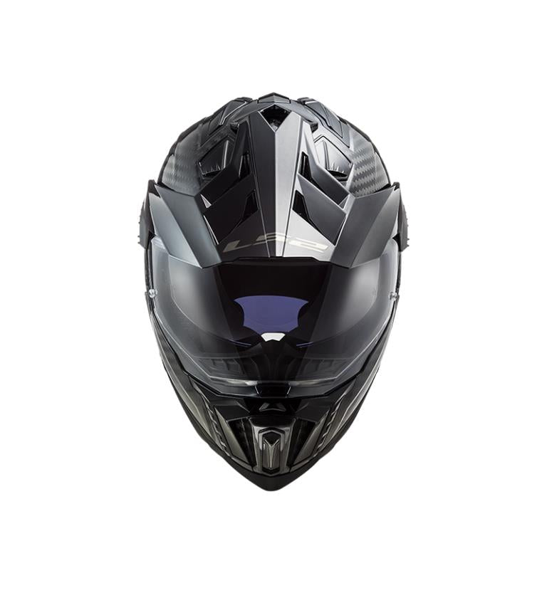 LS2 MX701 C Explorer Solid Gloss Carbon-06 Helmet - Riders Junction