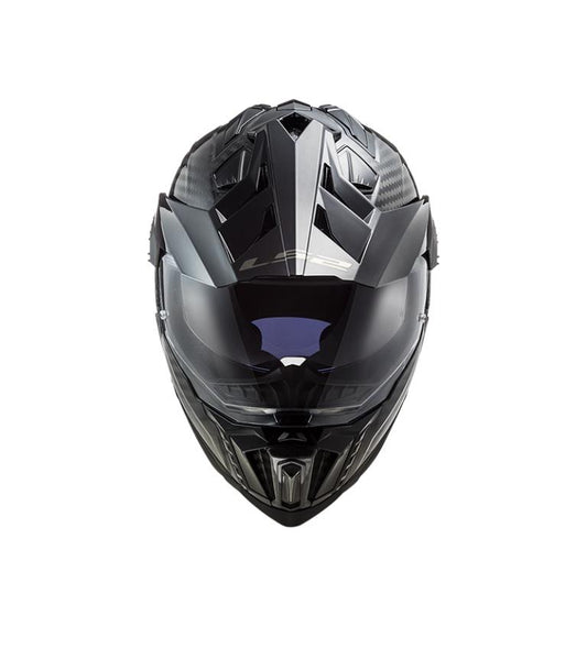 LS2 MX701 C Explorer Solid Gloss Carbon-06 Helmet - Riders Junction