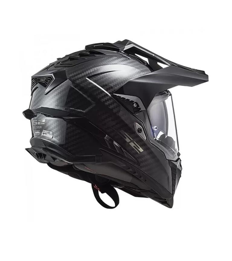 LS2 MX701 C Explorer Solid Gloss Carbon-06 Helmet - Riders Junction