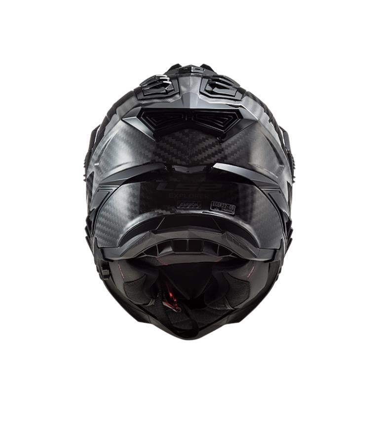 LS2 MX701 C Explorer Solid Gloss Carbon-06 Helmet - Riders Junction