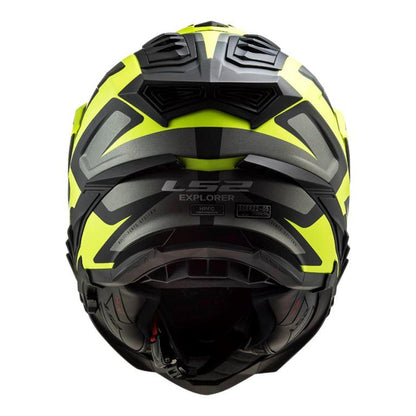 LS2 MX701 Explorer Alter Matt Black H-v Yellow-06 Helmet - Riders Junction