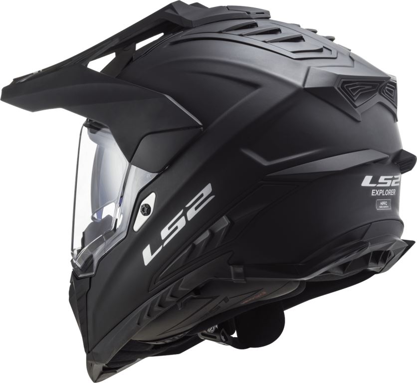 LS2 MX701 Explorer Solid Matt Black-06 Helmet - Riders Junction