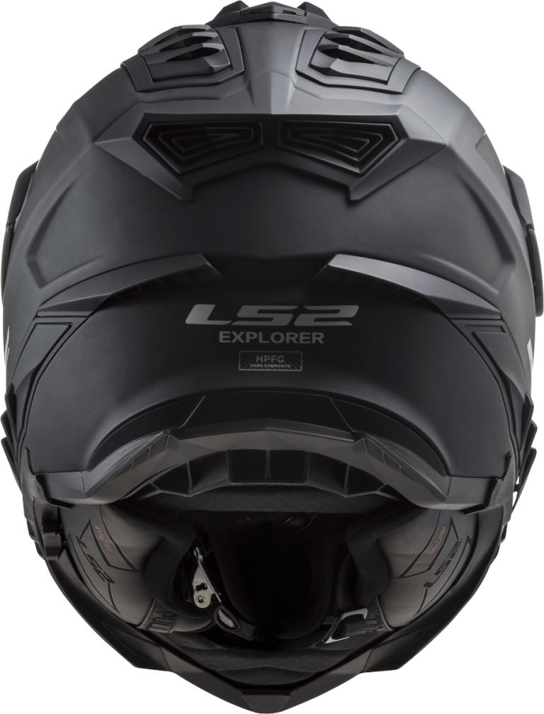 LS2 MX701 Explorer Solid Matt Black-06 Helmet - Riders Junction
