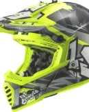 LS2 Helmets Fast Evo Crusher Matt Black Hi Vis Yellow - MX437