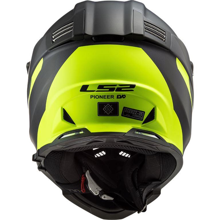 LS2 MX436 Pioneer Evo Router Black Yellow Helmet - Riders Junction