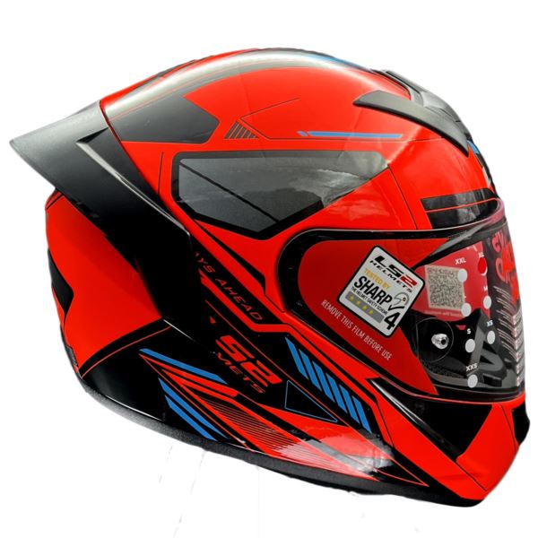LS2 FF352 Rookie Betha Hi Viz Orange Black Helmet - Riders Junction