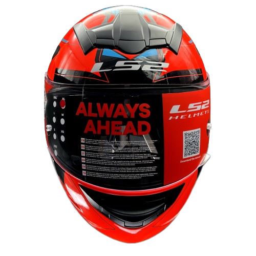 LS2 FF352 Rookie Betha Hi Viz Orange Black Helmet - Riders Junction