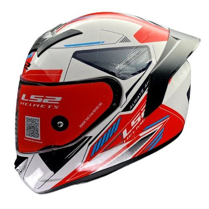 LS2 Helmets Rookie Betha White Red - FF352