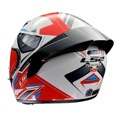 LS2 FF352 Rookie Betha White Red Helmet - Riders Junction