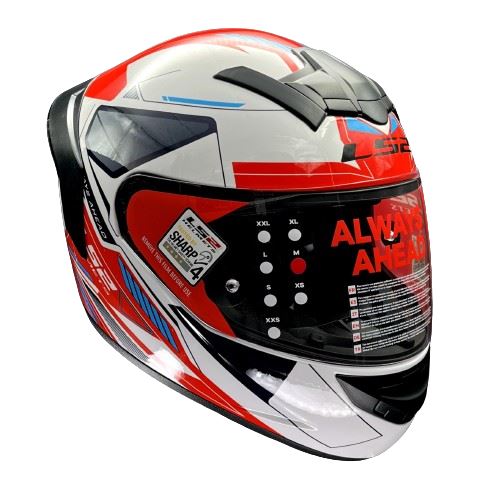 LS2 FF352 Rookie Betha White Red Helmet - Riders Junction