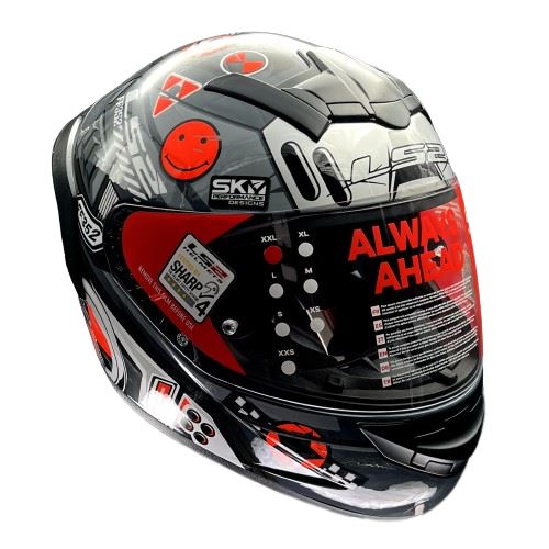 LS2 FF352 Rookie Big One Gray Hi Viz Oragne Helmet - Riders Junction