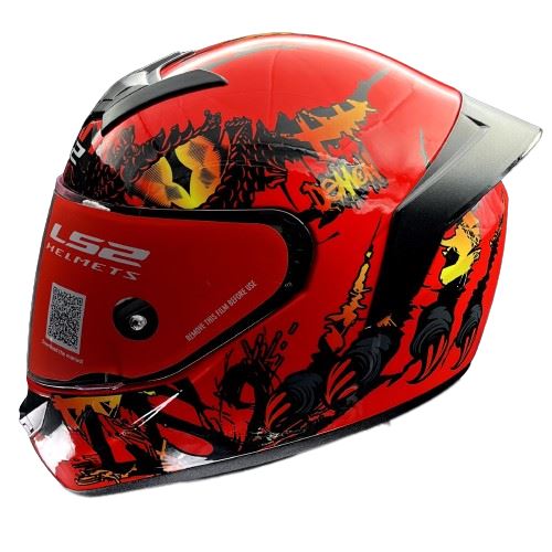 LS2 FF352 Rookie Demon Red Helmet - Riders Junction