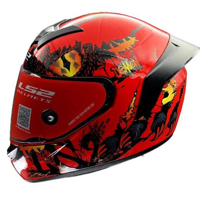 LS2 FF352 Rookie Demon Red Helmet - Riders Junction