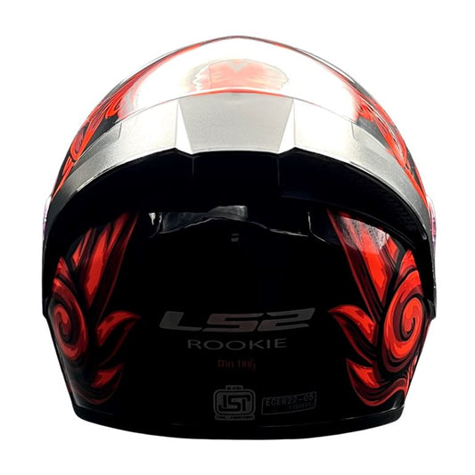 LS2 FF352 Rookie Foo Dog Black Red Helmet - Riders Junction