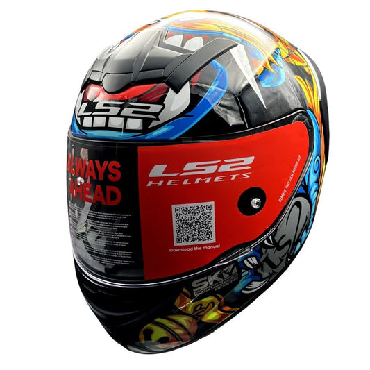LS2 FF352 Rookie Foo Dog Black Yellow Helmet - Riders Junction