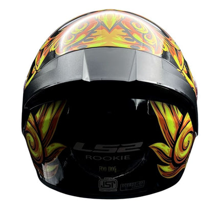 LS2 FF352 Rookie Foo Dog Black Yellow Helmet - Riders Junction