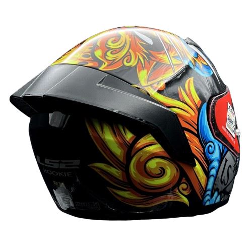 LS2 FF352 Rookie Foo Dog Black Yellow Helmet - Riders Junction