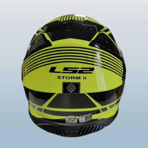 LS2 FF800 Storm II Dodger Black Hi Viz Yellow Helmet - Riders Junction