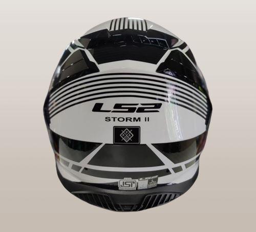 LS2 FF800 Storm II Dodger Black White-06 Helmet - Riders Junction