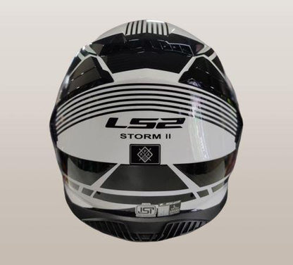 LS2 FF800 Storm II Dodger Black White-06 Helmet - Riders Junction