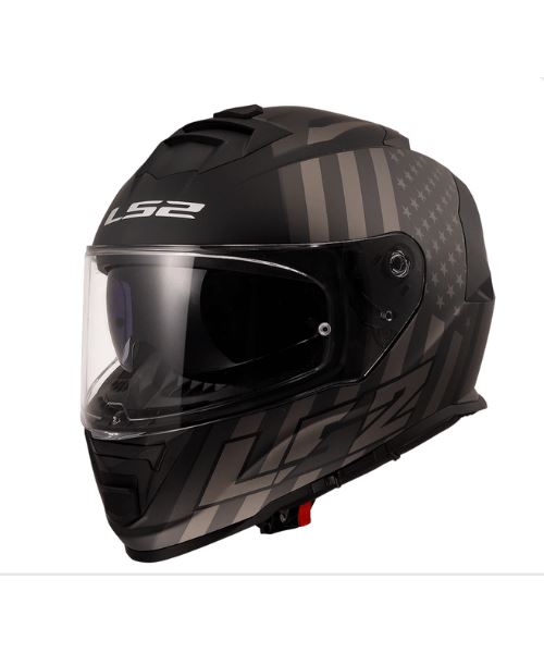 LS2 Helmets Storm Ii Flag Gloss Black Grey-06 - Ff800
