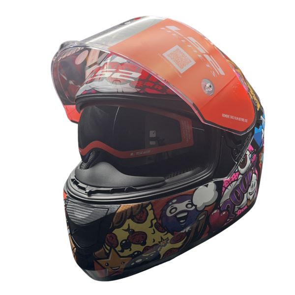 LS2 FF320 Stream Evo Comics Black D-ring Helmet - Riders Junction