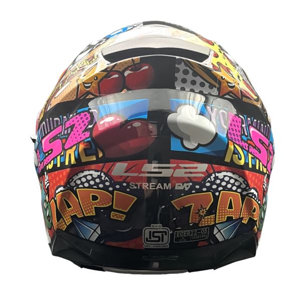 LS2 FF320 Stream Evo Comics Black D-ring Helmet - Riders Junction