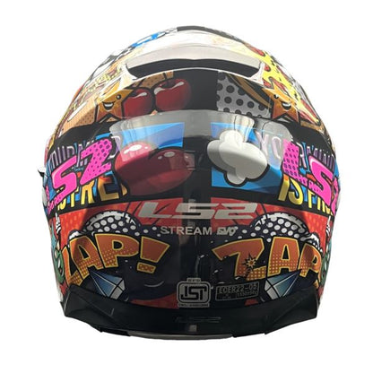 LS2 FF320 Stream Evo Comics Black D-ring Helmet - Riders Junction