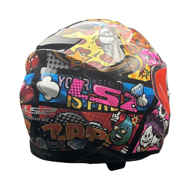LS2 FF320 Stream Evo Comics Black D-ring Helmet - Riders Junction