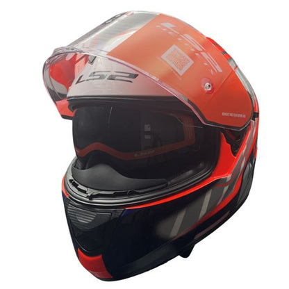 LS2 FF320 Stream Evo Letails  Gray Red D-ring Helmet - Riders Junction