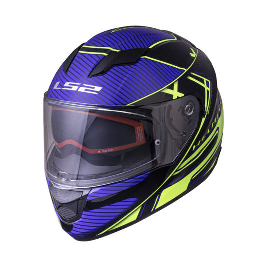 LS2 Helmets Stream Evo Level Black Hi-viz Yellow - Ff320