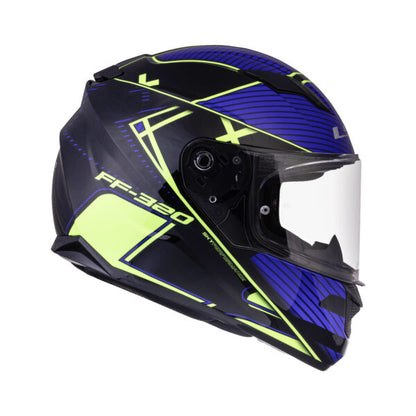LS2 FF320 Stream Evo Level Black Hi-viz Yellow Helmet - Riders Junction