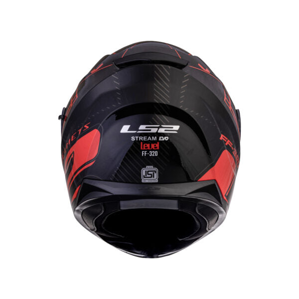 LS2 FF320 Stream Evo Level Black Red Helmet - Riders Junction